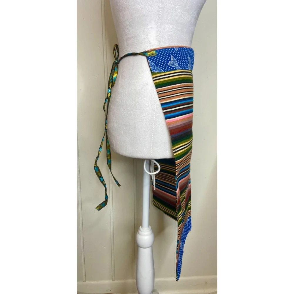 Vintage Woven Apron Tribal South American Indian‎ Mexican Handmade Wool